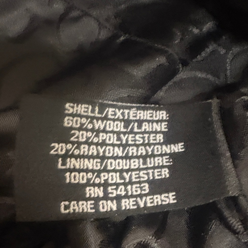 Guess Belted Wool Coat, Size Small, 2012 Collection - Picture 13 of 14